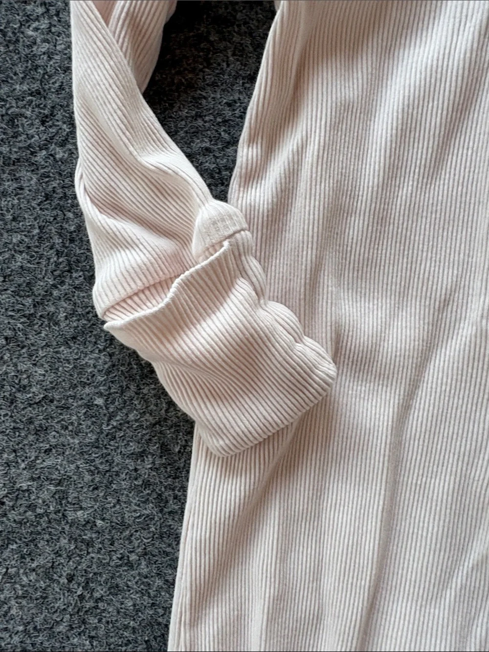 GAP Light Pink Ruffle-Trim Footed One-Piece - Zipped - Size 3 to 6 months